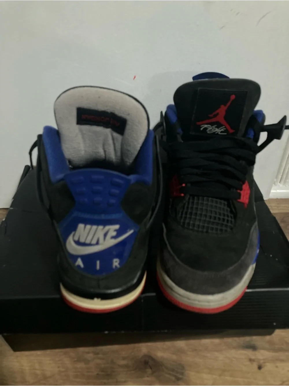 Jordan Air Jordan 4 Retro Black/Fire Red/Deep Royal Blue